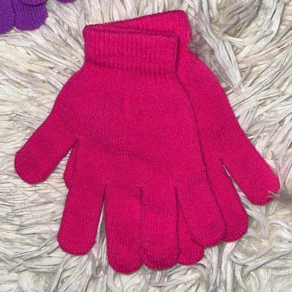 Girls 5 Pack Winter Gloves